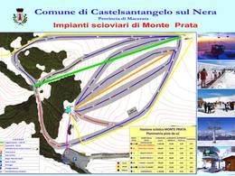 Pistenplan Monte Prata – Castelsantangelo sul Nera