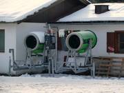 Schneekanonen an der Talstation