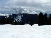 Blick vom Mount Strachan zum Black Mountain