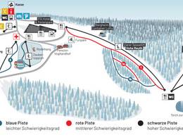 Pistenplan Schöneck (Skiwelt)