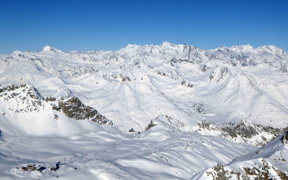 Valcamonica: Größe der Skigebiete – Größe Ponte di Legno/Tonale/Presena Gletscher/Temù (Pontedilegno-Tonale)