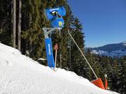 Modernste Schneekanone und Lanze