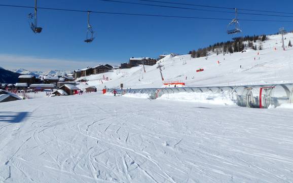 Skigebiete für Anfänger am Monte Bianco (Mont Blanc) – Anfänger Espace San Bernardo – La Rosière/La Thuile