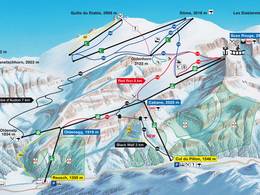 Pistenplan Glacier 3000 – Les Diablerets