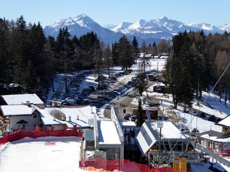 Sarntaler Alpen: Anfahrt in Skigebiete und Parken an Skigebieten – Anfahrt, Parken Meran 2000