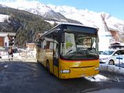 Skibus im Saastal