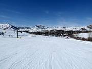 Leichte und breite Piste am Dollar Mountain in Sun Valley