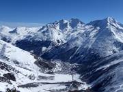 Blick auf den Ferienort Saas-Fee