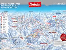 Pistenplan SkiWelt Wilder Kaiser-Brixental