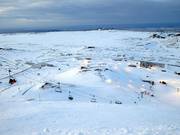 Blick über das Skigebiet Bláfjöll
