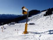 Schneekanone an der Schrödelsteinabfahrt