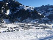 Blick auf die Unterkünfte in Großarl