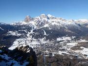 Blick auf Cortina d'Ampezzo
