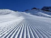 Die Pistenpräparierung am Klausberg ist optimal