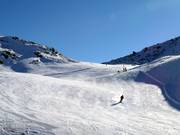 Sehr gute Pistenpräparierung am Glungezer