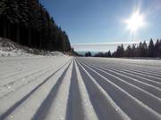 Perfekt präparierte Piste im Skigebiet Mönichkirchen/Mariensee