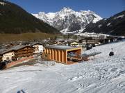 Die Dorfbahn startet am Ortsrand von Werfenweng