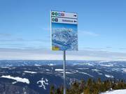 Ausschilderung auf den Pisten in Hafjell