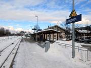 Der Bahnhof in Lenggries wird von der BOB angefahren