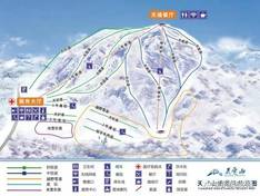 Pistenplan Tianding Mountain