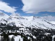 Blick über das Skigebiet Alta