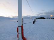 Seillift mit leichter Piste