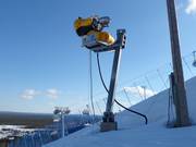 Moderne Beschneiung im Skigebiet Pyhä