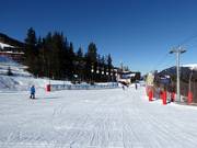 Leichte Piste in Courchevel