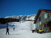 Blick auf das Skigebiet Bridger Bowl