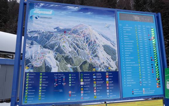 Serbien: Orientierung in Skigebieten – Orientierung Kopaonik