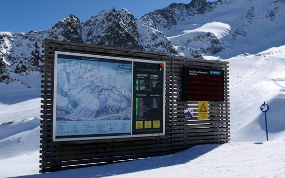 Kaunertal: Orientierung in Skigebieten – Orientierung Kaunertaler Gletscher