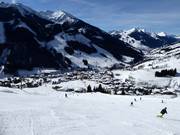 Blick auf Saalbach