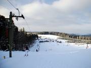 Schön breit: der Sahnehang