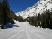 Leichte Piste am Schlepplift Malchbachlift
