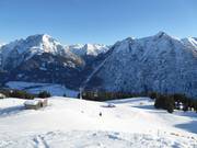 Pisten unterhalb der 2226 m hohen Jöchelspitze