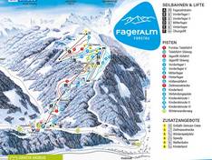 Pistenplan Fageralm – Forstau