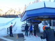 Das Personal ist immer präsent am Einstieg