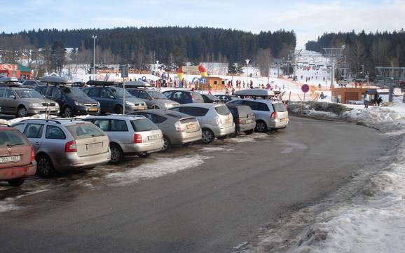 Südböhmische Region (Jihočeský kraj): Anfahrt in Skigebiete und Parken an Skigebieten – Anfahrt, Parken Lipno