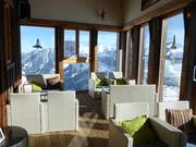Lounge in der Skihütte Hochsitz