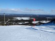 Pistenausschilderung im Skigebiet Pyhä