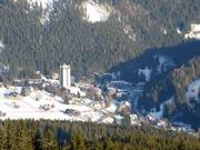 Blick auf Pec pod Sněžkou