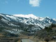 Blick auf Snowmass vom Highway aus