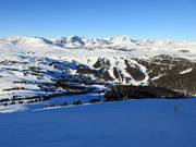 Blick zu den Pisten am Wawa Chair