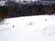 Der breite Haupthang bietet verschiedene Varianten