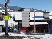 Aktuelle Betriebsinformationen an der Talstation in Waltensburg