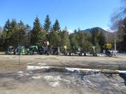 Die Schneekanonen haben ihre Arbeit getan