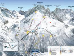Pistenplan Grands Montets – Argentière (Chamonix)