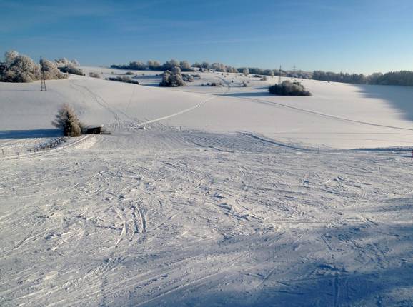 Blick auf die leichte Piste