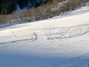 Die Piste am Skilift