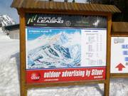 Pistenplan an der Talstation Štrbské Pleso